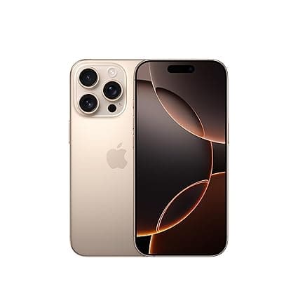 iPhone 16 Pro 128 GB: 5G Mobile Phone with Camera Control, 4K 120 fps Dolby Vision and a Huge Leap in Battery Life. Works with AirPods; Desert Titanium